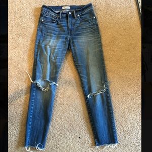Madewell 9” High rise skinny jeans